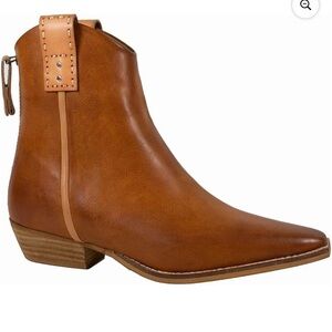 ARiderGirl Free Reign Women's Western Cowboy Boots Stacked Heel Ankle Booties